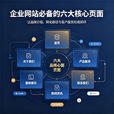 防城港建站-企业网站必备的六大核心页面